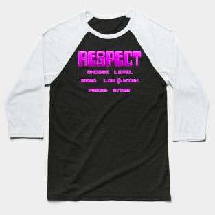 RESPECT Pink Baseball T-Shirt